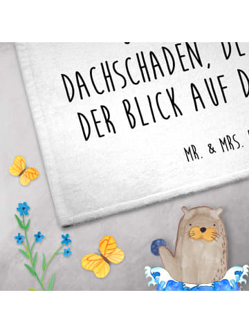 Mr. & Mrs. Panda Handtuch Einhorn Sternenhimmel mit Spruch in Weiß