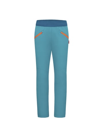 Trollkids Boulder pant "Tronfjell" in Blaugrün/Orange