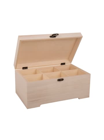 Rayher Holz Schatulle m. Einsatz, FSC 100% in natur