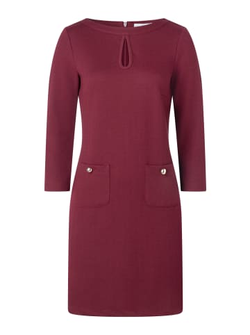 More & More feminines, bequemes 3/4 Arm-Jerseykleid in pomegranate red