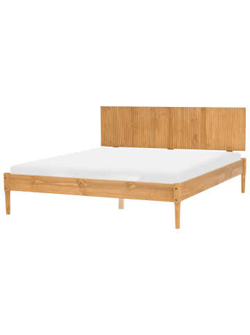 Beliani Doppelbett AMBAZAC in Braun - (W) 168 x (H) 90 x (L) 211 cm