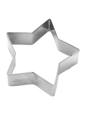 Butlers Ausstechform BISCUIT Stern 12er-Set in Silber