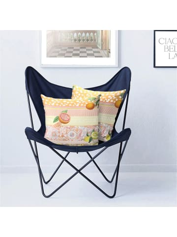 APELT Baumwollmischung Kissenhülle Season in orange