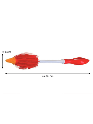 Stoneline Silikon Flaschenbürste 35 cm in Rubin rot