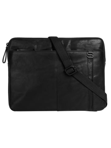 SPIKES & SPARROW Dokumententasche LAPTOP SLEEVE echt Leder in schwarz