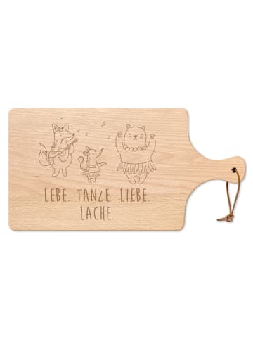 Mr. & Mrs. Panda Holzbrett Waldtiere Aloha mit Spruch in Transparent