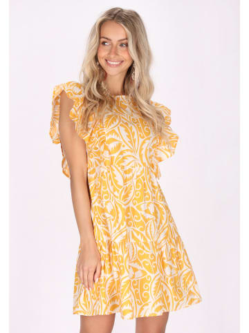 IZIA Damen Kleid in Gelb