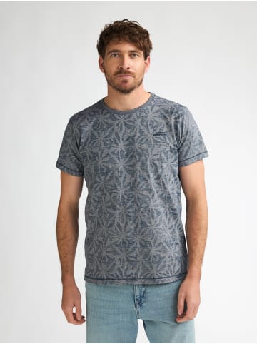 Petrol Industries T-Shirt mit Allover-Print Cromo in Blau