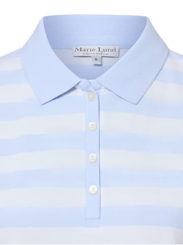 Marie Lund Shirt in weiß hellblau - 0002
