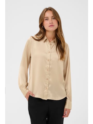 Kaffe Langarm-Hemd KAamara Regular fit in Oxford Tan