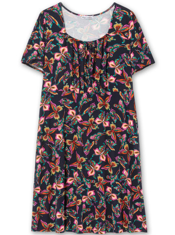 sheego by Joe Browns Jerseykleid in nachtblau-gemustert