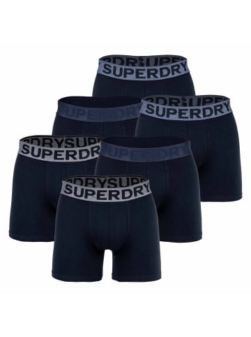 Superdry Boxershort 6er Pack in Dunkelblau