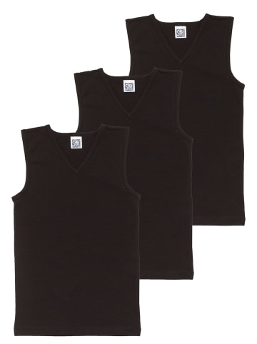 Sweety for Kids 3er-Set: City-Shirt V-Neck in schwarz