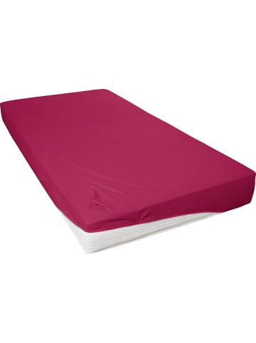 Primera Biber Spannbettlaken in bordeaux