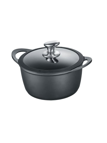 Berndes Kochtopf mit Glasdeckel aus Aluminium - Vienna in schwarz