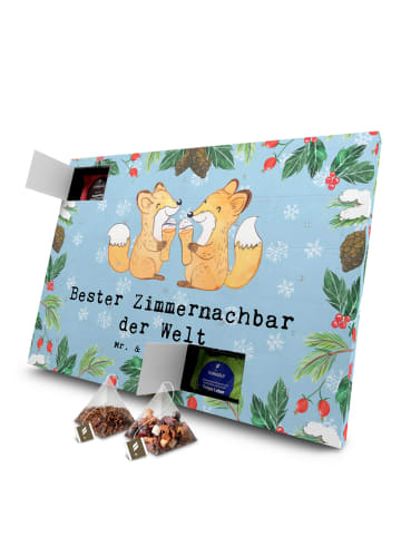 Mr. & Mrs. Panda Tee Adventskalender Fuchs Bester Zimmernachbar ... in Eisblau