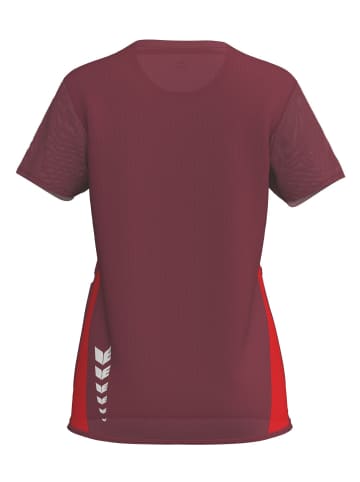 erima Damen T-Shirt function in bordeaux/rot