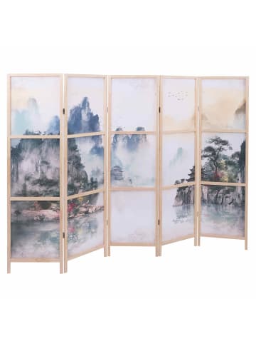MCW Paravent O70, Naturmotive 170x227cm, Berge