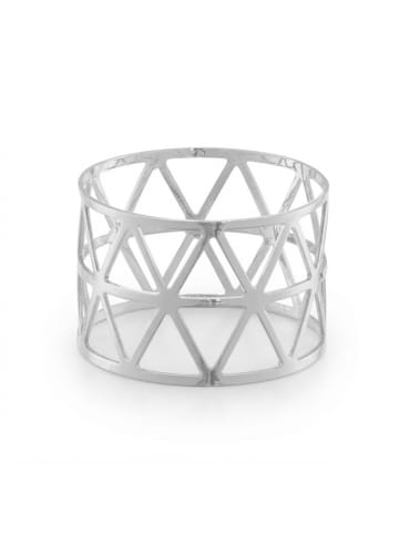 relaxdays 12 x Serviettenringe in Silber
