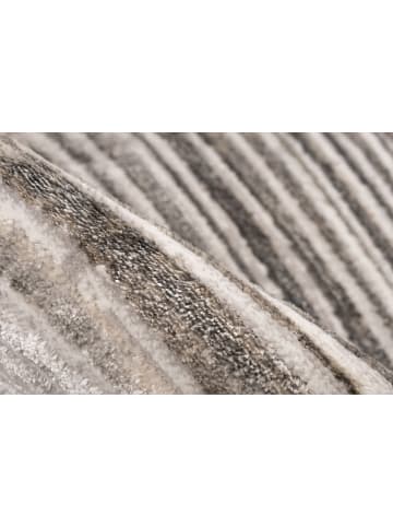 Vivorum Wohnzimmer Kurzflor Teppich Chalk 425 in silber - beige