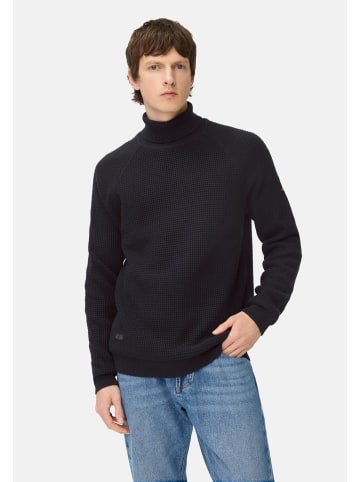 Camel Active Strickpullover mit Stehkragen in Navyblau