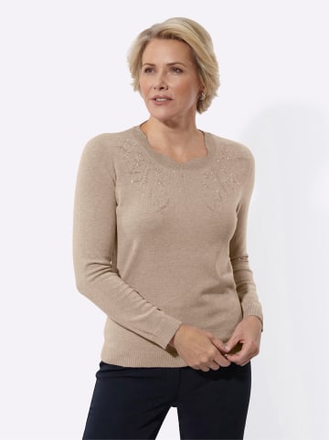 WITT WEIDEN Langarm-Pullover in beige-meliert