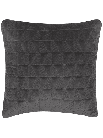 Beliani Dekokissen LALAM in Grau - (W) 45 x (H) 10 x (L) 45 cm