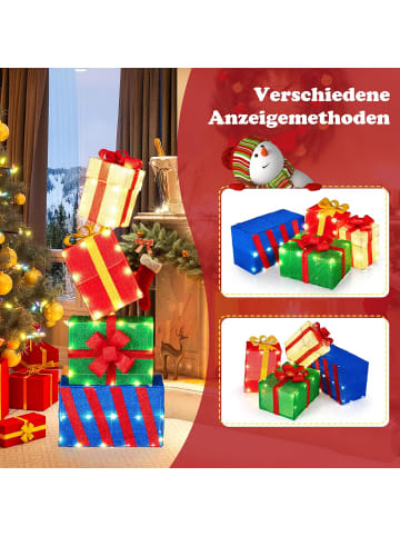 COSTWAY 119 cm LED Geschenkboxen in Bunt