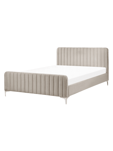 Beliani Doppelbett LUNAN in Grau - (W) 146 x (H) 101 x (L) 215 cm