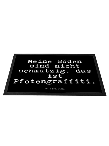 Mr. & Mrs. Panda Schmutzfangmatte Meine Böden sind nicht... mit ... in Schwarz