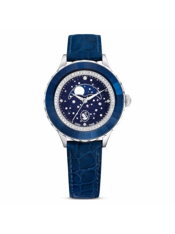 Swarovski Analoguhr für Damen in blau