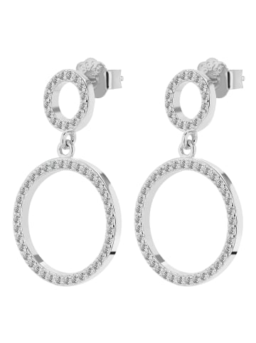 Adeliás Damen Ohrringe – Ohrstecker aus 925 Silber in silber