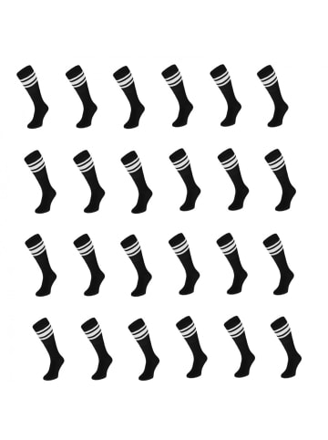 COFI 1453 Basketsocken Weiß gestreift OneSize Schwarz in Schwarz