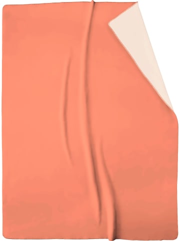 biederlack Wohndecke Doubleface in shrimp-ecru