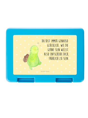 Mr. & Mrs. Panda Lunchbox Schildkröte Pfeifen mit Spruch in Gelb Pastell