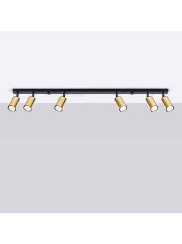 Nice Lamps Plafond SOLARA 6L schwarz/gold H 315