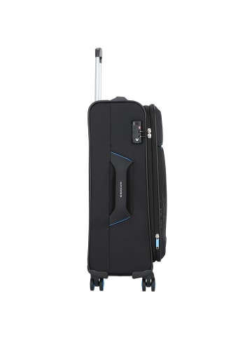 Roncato Crosslite 4 Rollen Kofferset 3-teilig mit Dehnfalte nero