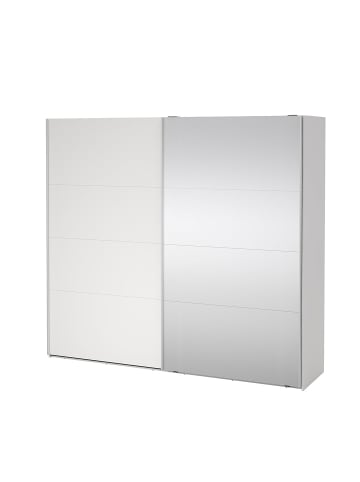 ebuy24 Kleiderschrank Catania Weiß 244 x 67 cm