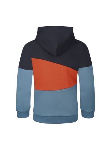 Trollkids Kapuzenpullover "Alesund" in Schwarz/Dunkelorange/Stahlblau