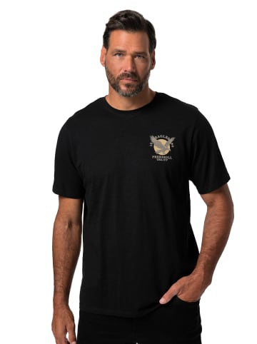 JP1880 Kurzarm T-Shirt in schwarz