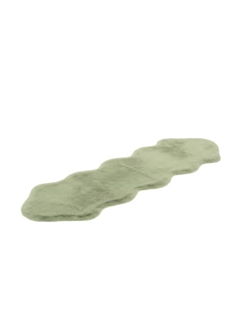 Arte Espina Wohnzimmer Teppich – Hochflorteppich Rabbit Double Sheepskin 325 60 x 180 cm in mint - rechteckig
