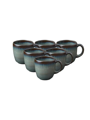 like. by Villeroy & Boch 6er Set Kaffeetassen Lave in 190 ml in Gris