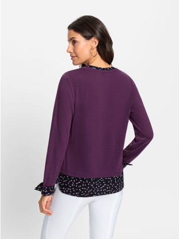 WITT WEIDEN 2-in-1-Shirt in traube-bedruckt