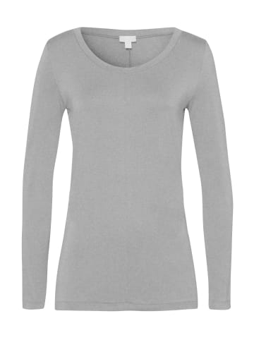 Hanro Longsleeve Yoga in grit melange