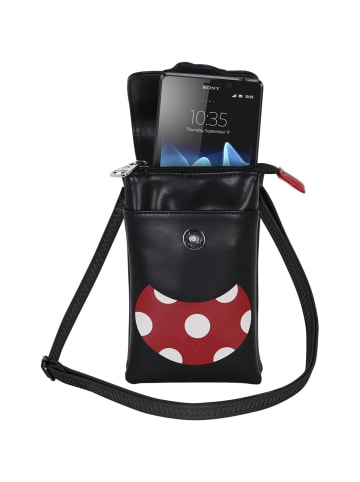 Disney Umhängetasche Minnie Mouse Face-Mobile in schwarz