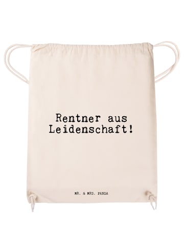 Mr. & Mrs. Panda gymnastiktasche Rentner aus Leidenschaft!  mit ... in Creme