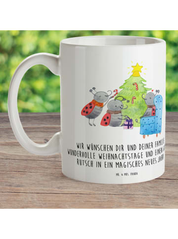 Mr. & Mrs. Panda Tasse Weihnachten Smörle mit Spruch in Weiß