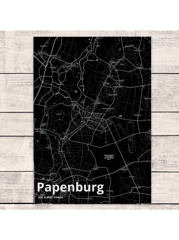 Mr. & Mrs. Panda Ansichtskarte Papenburg mit Spruch in Keine Angabe