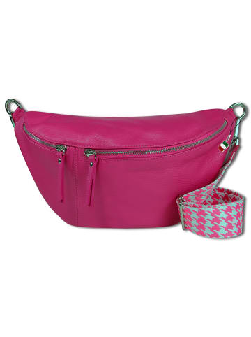 Florence Florence Gürteltasche Leder pink ca. 37cm breit