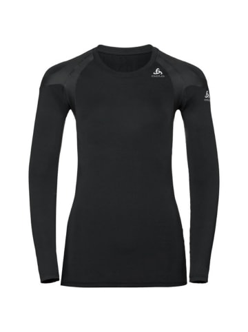 Odlo Unterhemd BL TOP Crew neck l/s ACTIVE in Schwarz